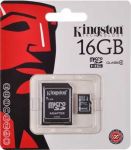 KARTA PAMIĘCI MICRO SD 16GB  ADAPTER KINGSTON CANVAS SELECT CL. 10 UHS-1